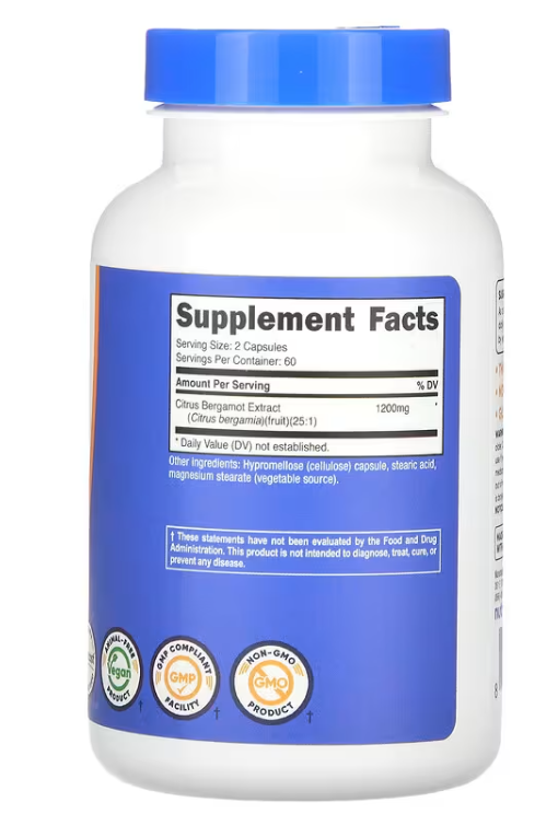 Nutricost Citrus Bergamot 120 capsules
