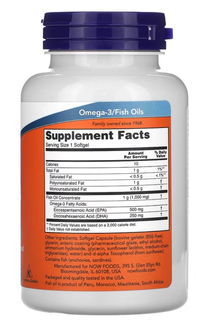 NOWFoods Ultra Omega 3 Fish Oil 90 Softgels