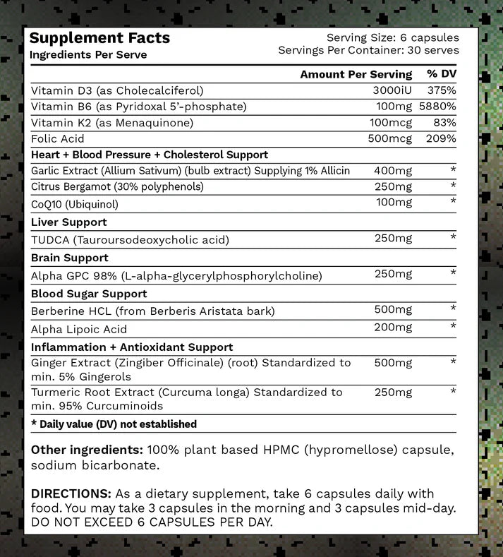 Lifted Nutrition Regenerate Health Formula