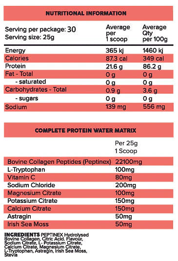 Primabolics Protein Water 750g 30 serve