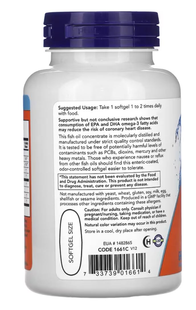 NOWFoods Ultra Omega 3 Fish Oil 90 Softgels