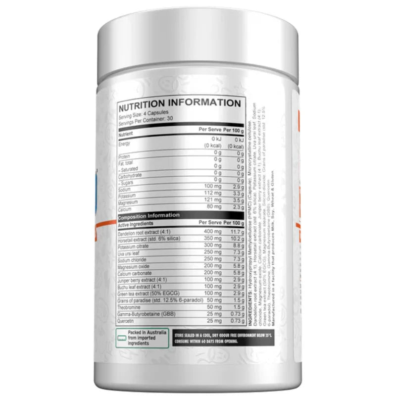 Dry Hard Diuretic OCD Nutrition