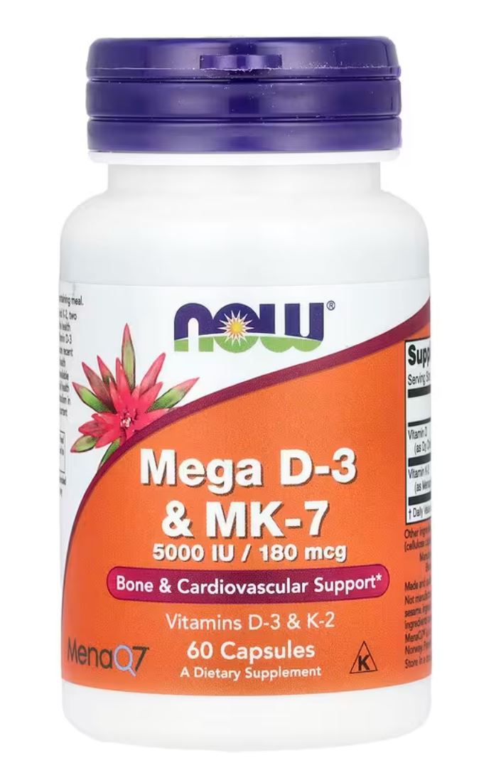 NOWFoods Vitamin D3 (5000IU) & K2 60 caps
