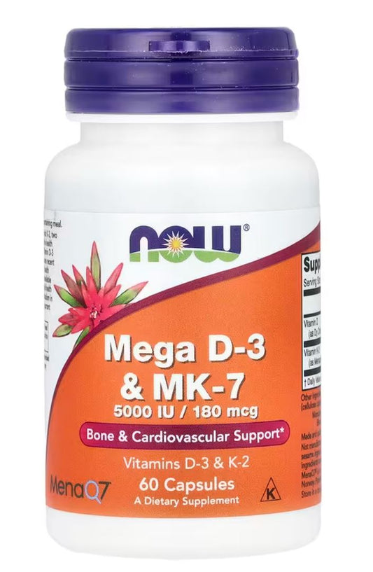 NOWFoods Vitamin D3 (5000IU) & K2 60 caps