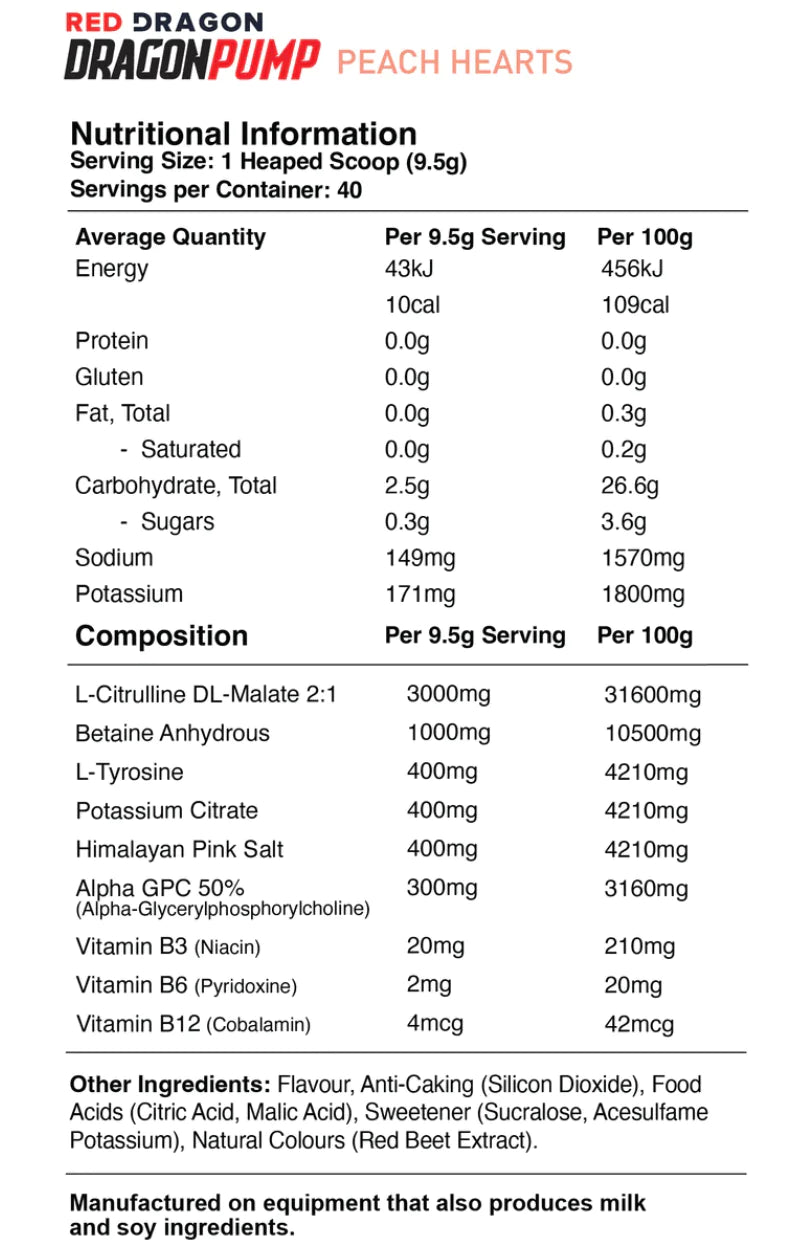 Red Dragon Nutritionals Dragon Pump
