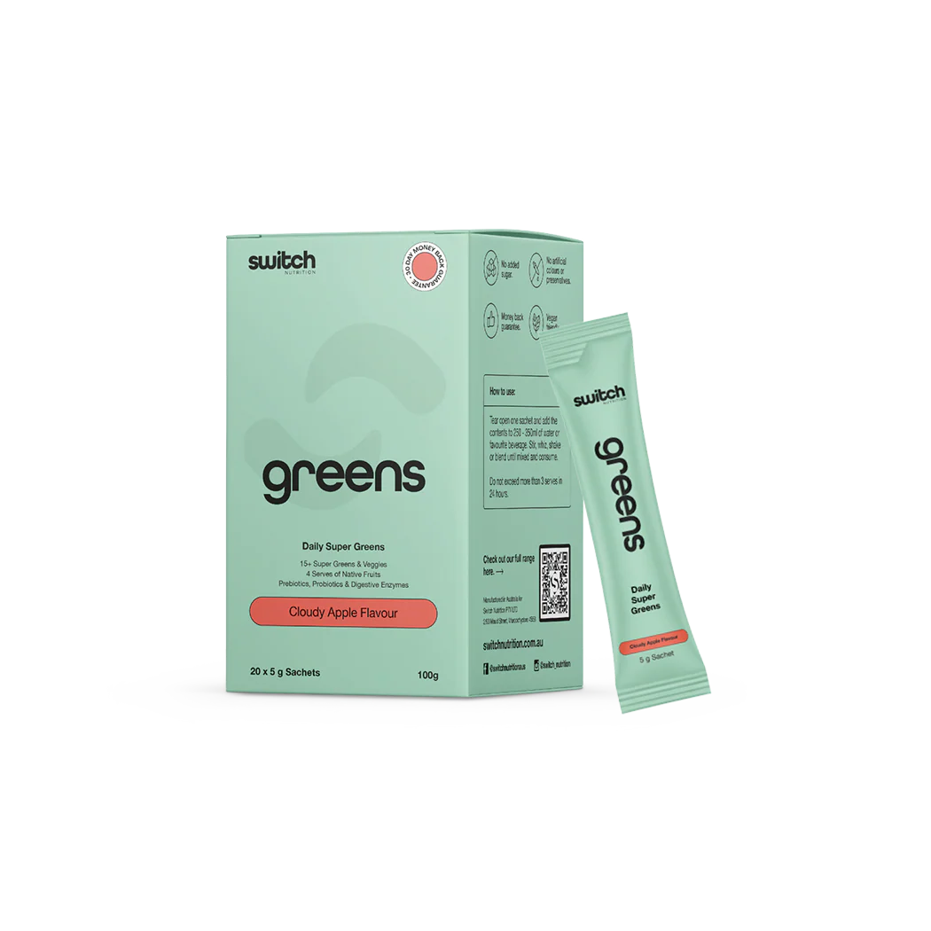 Switch Nutrition Greens Sachet Box 20 serves