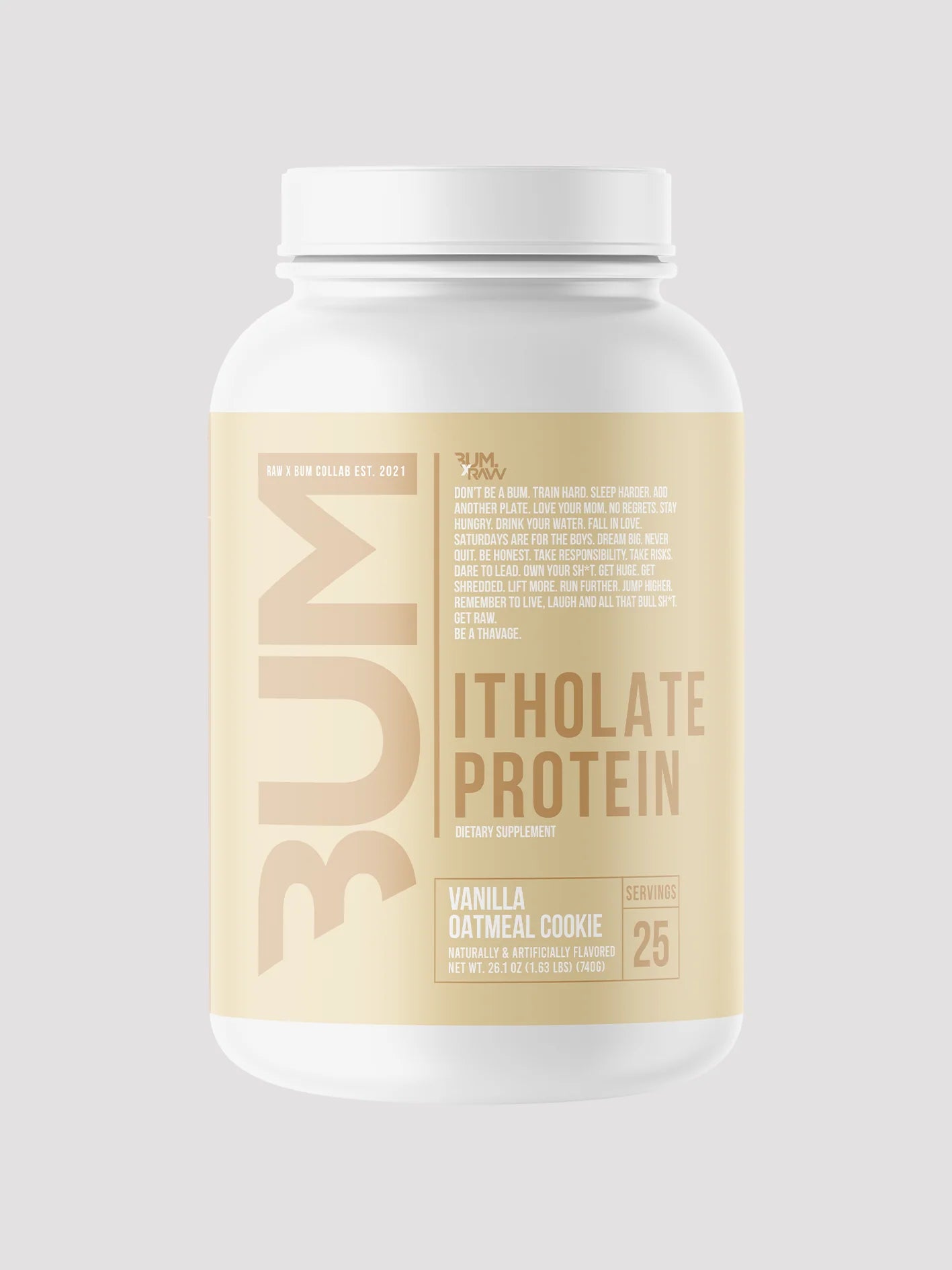 RAW BUM Itholate Protein