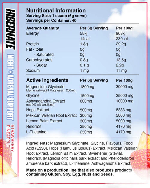 Red Dragon Nutritionals Hibernate